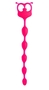 Розовая анальная цепочка Flexy Felix - 31 см.