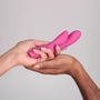 Розовый вибратор-кролик Je Joue Hera - 18 см.
