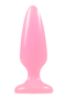 Розовая, светящаяся в темноте анальная пробка Firefly Pleasure Plug Medium Pink - 12,7 см.