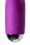 Фиолетовый вибратор с ресничками Anita - 18 см.
