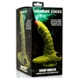 Фантазийный фаллоимитатор Swamp Monster Green Scaly Silicone Dildo - 23,9 см.