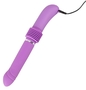 Фиолетовый вибратор Push it с возвратно-поступательными движениями