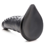 Серый фантазийный фаллоимитатор Beastly Tapered Bumpy Silicone Dildo - 21 см.