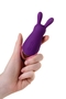 Фиолетовый стимулятор эрогенных зон Eromantica Bunny - 12,5 см.