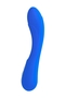 Нереалистичный синий вибратор Blury - 18,5 см.