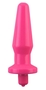 Розовая вибровтулка с закруглённым кончиком Popo Pleasure - 12,4 см.