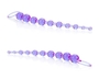 Фиолетовая анальная цепочка X-10 Beads - 28 см.