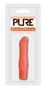 Оранжевый мини-вибратор Pure 3.5inch Vibrator Orange - 9 см.