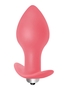 Розовая анальная пробка с вибрацией Bulb Anal Plug - 10 см.