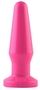 Розовая анальная втулка с закруглённой головкой Popo Pleasure - 12,4 см.