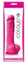 Розовый фаллоимитатор Colours Pleasures 5 Dildo - 17,8 см.