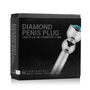 Серебристый уретральный стимулятор Sinner Penis Plug With Diamond - 5 см.