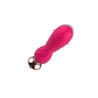 Розовый мини-вибратор Mini Vibrator с пультом ду - 12,5 см.