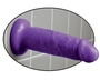 Фиолетовый фаллоимитатор на подошве-присоске 6 Chub - 17,8 см.