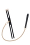 Черный ошейник Premium Collar Leash Set с золотистым поводком