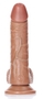 Телесный фаллоимитатор Curved Realistic Dildo Balls Suction Cup 6 - 15,5 см.