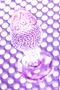 Фиолетовая акриловая анальная втулка - 8 см.