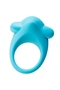 Голубое эрекционное силиконовое кольцо Toyfa A-Toys