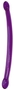 Двусторонний фиолетовый фаллостимулятор Double Trouble - 43 см.