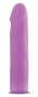 Фиолетовый страпон Deluxe Silicone Strap On 8 Inch - 20 см.