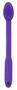 Фиолетовый вибратор-щётка для точки G A-Punkt - 23 см.