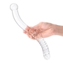 Стеклянный фаллоимитатор 11’’ Glass Pelvic Wand Double Ended - 28 см.