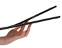 Черная шлепалка Two Finger Paddle Tawse - 51 см.