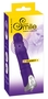 Фиолетовый вибратор с шаровидной головкой Glansy - 18 см.