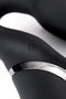 Черный безремневой вибрострапон Vibrating Bendable Strap-On - size L