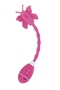 Розовый вибростимулятор-бабочка на ручке The Celine Butterfly