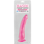 Розовый фаллоимитатор c присоской Basix - 20,3 см.