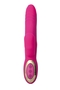 Розовый вибратор Erotist Nega с функцией подогрева - 21,5 см.