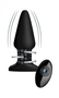 Черная анальная пробка Model R Smooth Rimming Plug with Remote - 14,2 см.