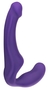 Фиолетовый безремневой страпон Share из нежного силикона
