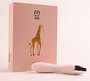 Силиконовый хай-тек вибромассажёр-жираф Giraffe - 16 см.