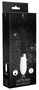 Черный вибратор Astraea с узеньким кончиком - 20,8 см.