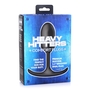 Черная анальная пробка с утяжелением Premium Silicone Weighted Anal Plug Medium - 14 см.