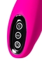 Ярко-розовый вибратор со стимулирующим шариком Beadsy - 21 см.