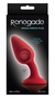 Красная анальная пробка со смещенным центром тяжести Renegade Knock Knock Plug - 11,9 см.