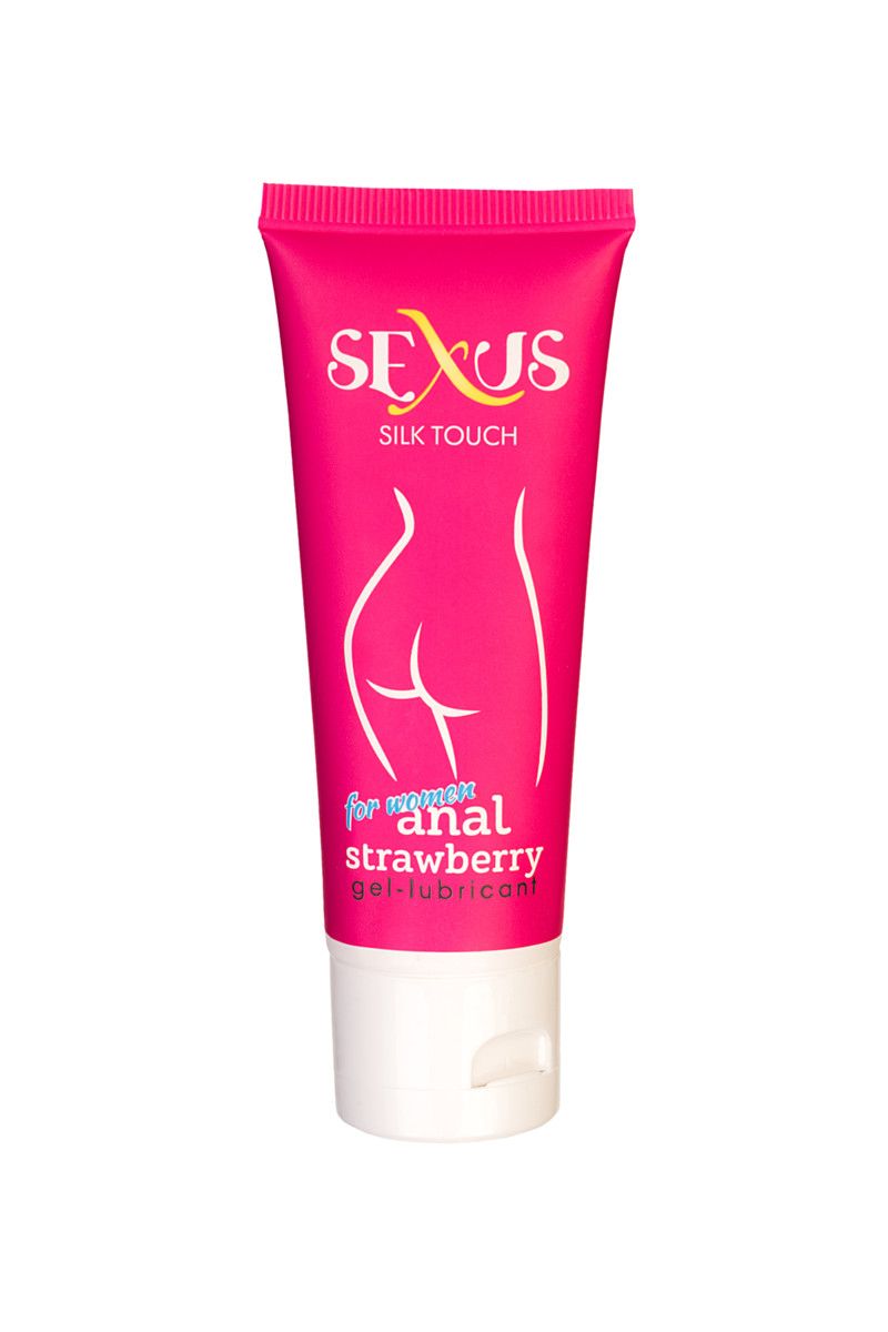 Анальный гель для женщин с ароматом клубники Silk Touch Strawberry Anal - 50  мл. за 290 руб - купить в секс шопе INTIM TOYS в Москве